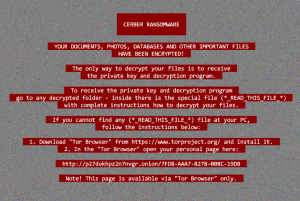 Cerber ransomware